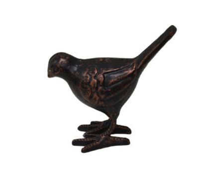 China High quality hot sale gift crafts cast iron Art Bird shape home Table top hotsale traditional rustic decorative home decoration for sale