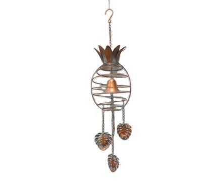 China New Traditional Item Customized Crafts Metal Decor and Gifts Crafts Pineapple Shape Arts Bells Wind Chime Design Cheap Hotsale Garden Decor for sale