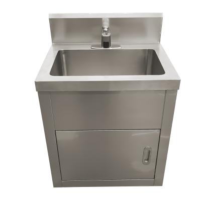 China Dual-layered Stainless Steel Hand Wash Sink Ergonomic Design For Cleanroom for sale