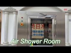 SS 201 Air Shower Room Single Sided Blowers 380V 220V With Swing Door