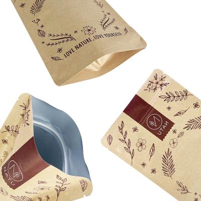 China Greaseproof Aluminum Foil Lined Paper Bag Custom Logo Printing Biodegradable BBQ Kebab Bags for sale