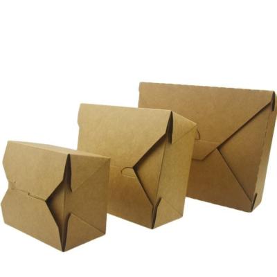 중국 #5 Factory Wholesale Kraft Paper Takeout Box Food Container Custom Take Away Container Paper Food Box 판매용