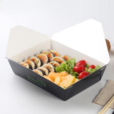 중국 Wholesale stacking 400g craft paper boxes take away food container with window 판매용