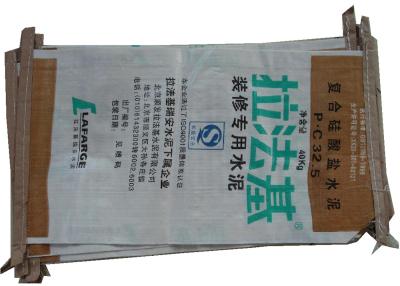 China bolsos sellados válvula laminados PP de la parte inferior del bloque 25kg para el embalaje del arroz/de la sustancia química/de la alimentación en venta