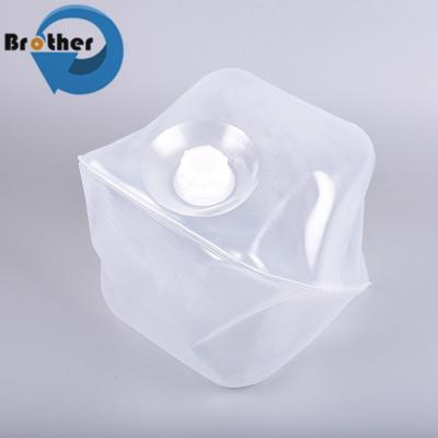 China 20L Cubitainer with Handle Soft Collapsible Plastic Liquid Container LDPE Outdoor Goods for sale