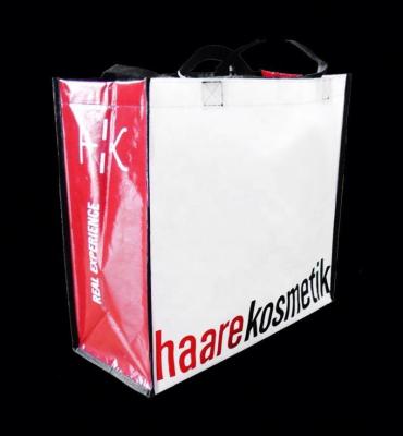 China Custom Printed Laminated PP Woven Bag Shopping Bag with Soft Loop Te koop