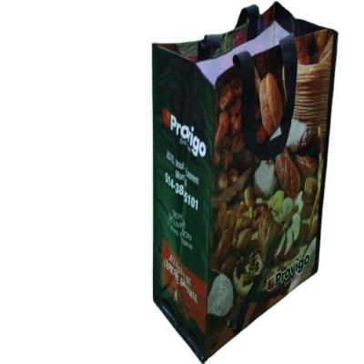 China Coated PP Woven Nonwoven Shopping Bag with Embroidery Handle à venda