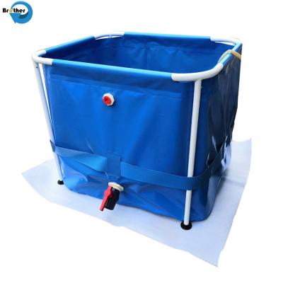 China PVC Canvas Fish Tank Farming Fish Pond Tank for fish prawn zu verkaufen