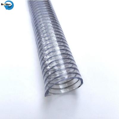 China Transparent/Clear Food Grade PVC Steel Wire Reinforced Suction Hose for sale