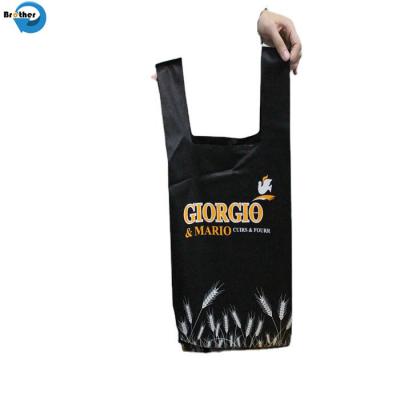 China Custom Laser Golden Embossed PP Laminated Non Woven Fabric Handle Shopping Bag for Wholesale Te koop