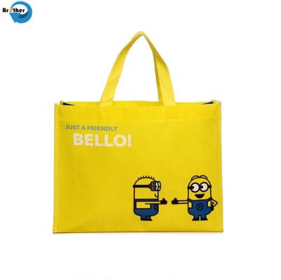 中国 High Quality Reusable PP Gift Brand Custom Logo Printed Recycled Grocery Tote Shopping Eco Handle Non Woven Bags 販売のため