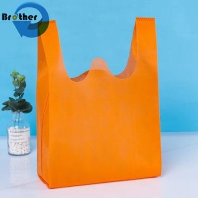 중국 Factory Direct Sale Free Sample Hot Selling Ecofriendly TNT PP Spunbond Nonwoven Fabric Handle Bag Non Woven Shopping 판매용