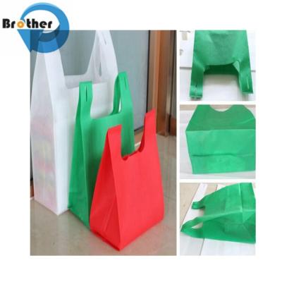 중국 Printed Grocery Gift Tote T Shirt Carry Tote Eco Friendly PP Non Woven Polypropylene Shopping Bags for Promotion 판매용