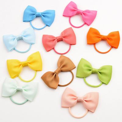 China Soft Hot Sale Hair Clip Baby Grosgrain Ribbon Baby Hair Bows For Girls for sale