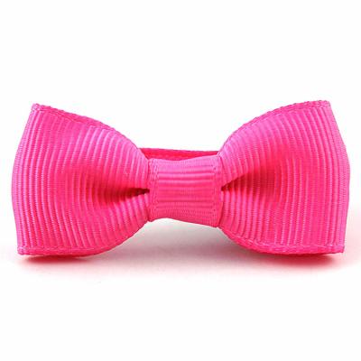 China Hair Bow China Made Red Solid Color Cute Children Girls Hair Ribbon Bow Clip for sale