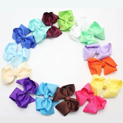 China 245 Viable Colors Christmas Grosgrain Boutique Ribbon Hair Bows For Girls for sale