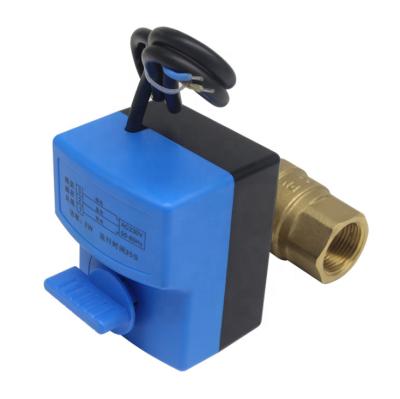 China Manual Electric Ball Water Air Compressor Micro DN15 Three Wire Two Way Valves for sale