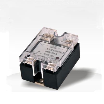 China Sealed 40 amp 3-32V DC to 24-480VAC three phase power solid state relay ssr 40da relay for sale