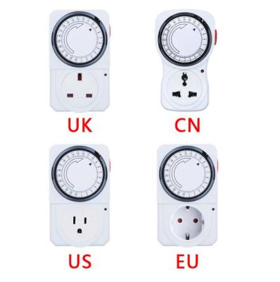 China Timer Switch 24 Hours Socket Universal Timing Mechanical Timer Outlet Cyclic Loop Timer Kitchen Switch Timer for sale