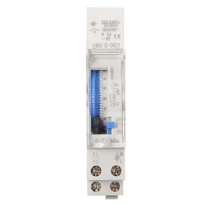 China SUL180a AC110V Rail Programmable Timer Din Switch Timer Mechanical 15 Minutes 24 Hours Timer for sale