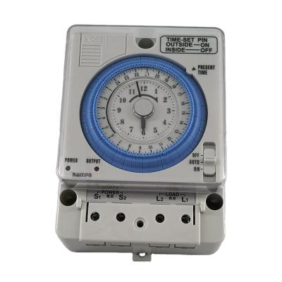 China TB35-N AC220V 10A Mechanical Timer Manual 24h Time Switch with 10A Battery for sale