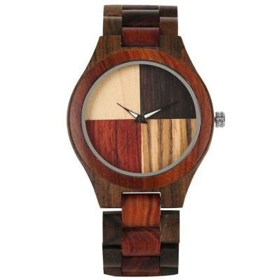 China China Factory Movt Water Resistant Handmade Mineral Glass Japanese OEM Water Resistant Wooden Eye for sale