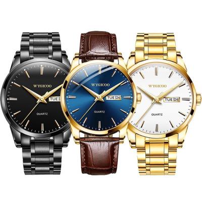 China New Relojes Elegantes Quartz Fashion Reloj Orologio Handwatch Hand Men's Automatic Luminous Stainless Watch Men's Date WYGICOO Luxury Brand for sale