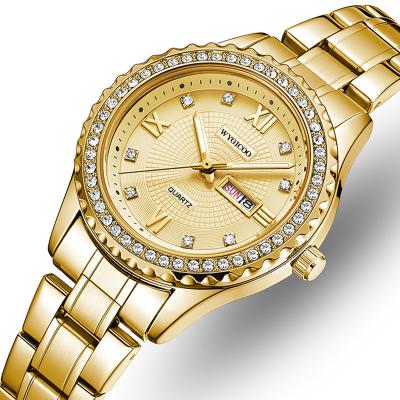 China 2021 Custom Women Automatic Stainless Steel Diamond Luxury Female Wrist Watch Fashion Date WYGICOO Relojes Mujeres Bayan Kol Saati 2021 for sale