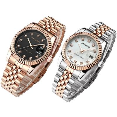 China Women's Rose Gold Watch For Women Ladies Vintage WYGICOO Full Dial Watch Stainless Steel Women's Watch for sale