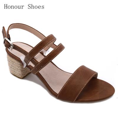 China Durable Chinese Custom Hemp Rope With Low Open Toe Simple Shallow Heel Sandals for sale