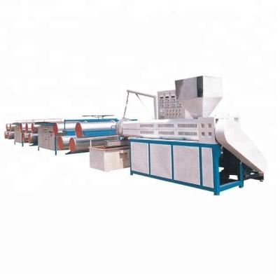 China Plastic Flat Wire Extruder / PP Plastic Wire Extruder Line for sale