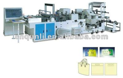 China QL-Plastic Patch Plastic Bag and Handle Bag Making Machine for sale