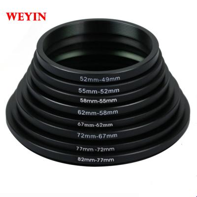 China Camera Accessories Wholesale Cheap Price Filter Adapter Aluminum Ring 37-82mm 49mm-52mm-55mm-58mm-62mm-67mm-72mm-77mm-82mm for sale