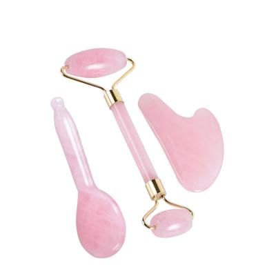 China High quality face rose quartz guasha boards stainless steel gua sha tools for face and body for sale