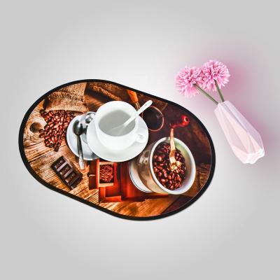 China Wholesale Price 40X27.5cm Irregular Shaped Place Mat Waterproof Nonwoven Baking Mats for sale