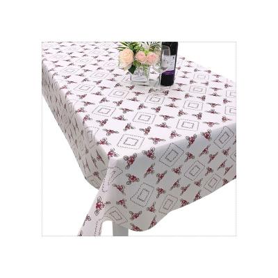 China Good Quality Tablecloths PVC Waterproof Oilproof Marbled Tablecloth for sale