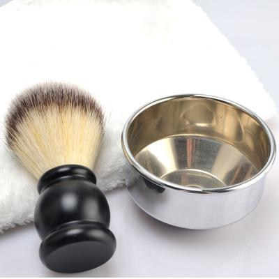 China Shaving brush resin beard shaving brush and metal bowl for sale