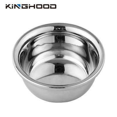 China Modern Biodegradable Luxury Shaving Chrome Plated Zinc Alloy Shaving Bowl And Brush Set for sale