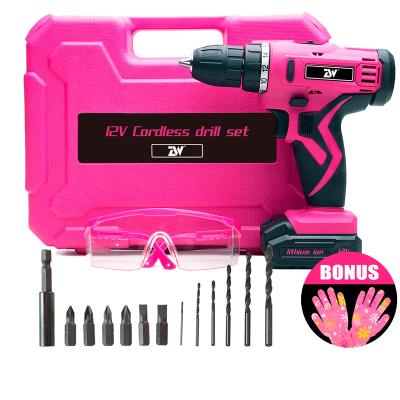 China 12V Li-ion Cordless Drill Power Cordless Electric Drill ZW-CDLI05/Electric Drill/Lithium Cordless Drill for sale