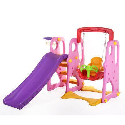 China Theme Park Indoor and Outdoor Climber Funny Toddler Swing Baby Playground Equipment Swing and Slide Set for sale