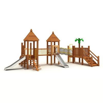 China Fitness Center Customized Outdoor Theme Wooden Kids Playground Equipment Park For Kids Dubai for sale