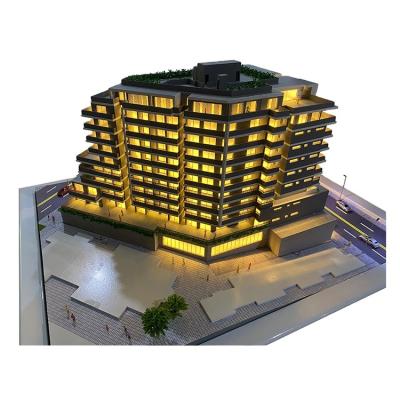 China Modern classic residential architecture physical model for developers, 3d mini puzzle architecture for sale