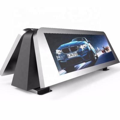 China 2021 new products hot outdoor car cab taxi top led display screen for advertising outdoor panel sign for sale