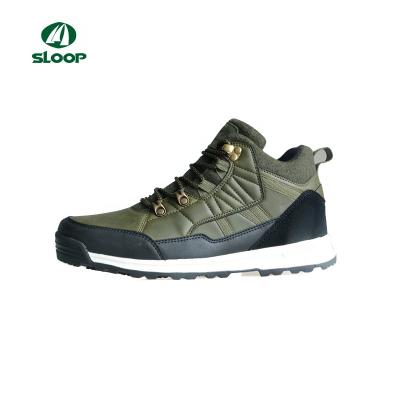 China Lace-up witter boots classic army style men high ankle hiking boots split suede leather upper sole rubber outdoor shoes for man overalls for sale