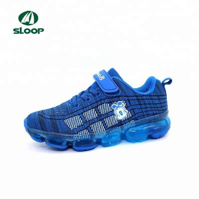 China Fashion Custom Size Train Colors Boys Kids Casual Athletic Shoes Leather Trim Action Sports Running Shoes for sale