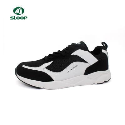 China Black Suede Material Lace Up Running Shoes Sports Sneaker Shoes Men Shoes for sale