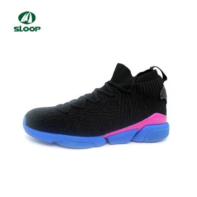 China 2019 New EVA Fashion OEM Style Men's Casual Sports Basketball Shoes Black Color for sale