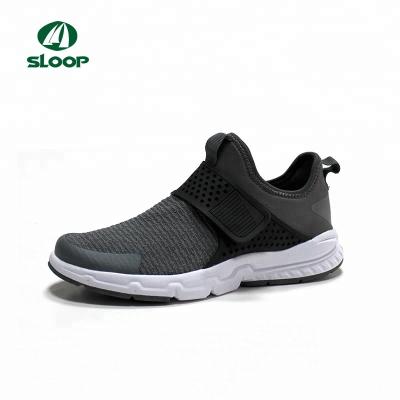 China Good Quality New Sports Gray Elastic Mesh EVA Sneakers Customized High Top Running Shoe Men's OEM Jogging Shoes for sale