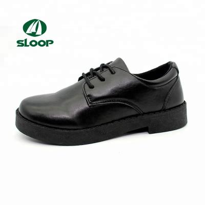 China Matte Black Kids Casual Shoes Kids School Shoes for sale