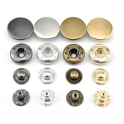 China Dry Cleaning Metal Gunmetal Finish Blazer Jacket Brass Coat Ring Metal Press Snap Buttons for sale